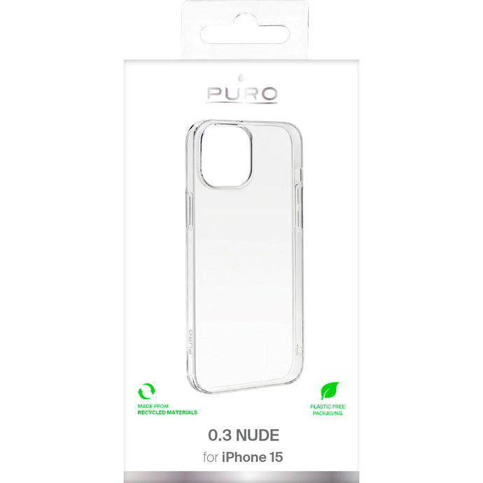 Cover til iPhone 15 - Puro 0.3 transparent