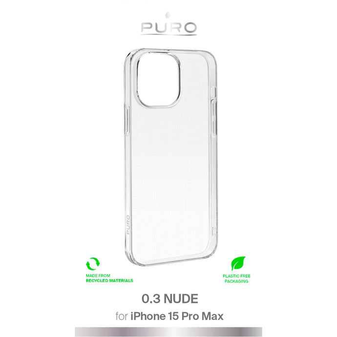 Cover til iPhone 15 Pro Max - Puro 0.3 transparent