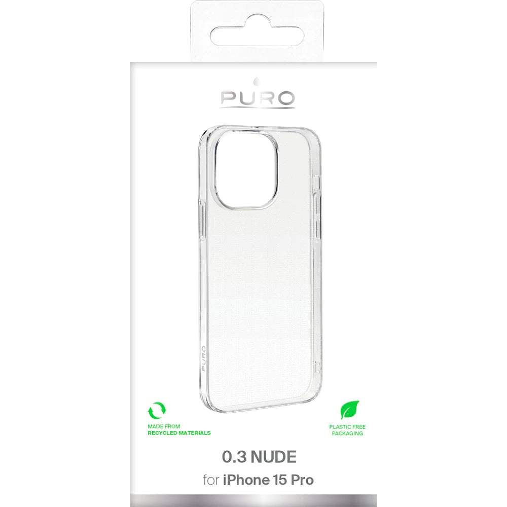 Cover til iPhone 15 Pro - Puro 0.3 transparent