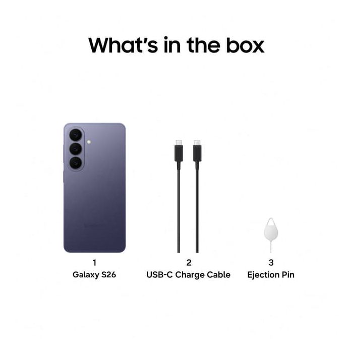 Samsung Galaxy S26 - 256GB Cobalt Violet