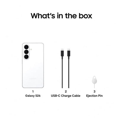 Samsung Galaxy S26 - 512GB White