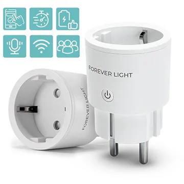 Forever Light WiFi Smart Plug - stýr við app - 2400W, 10A - NÝTT