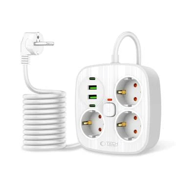 Streymstikk 2 metrar við 2 x USB-A / 2 x USB-C / 3 x streym - NÝTT
