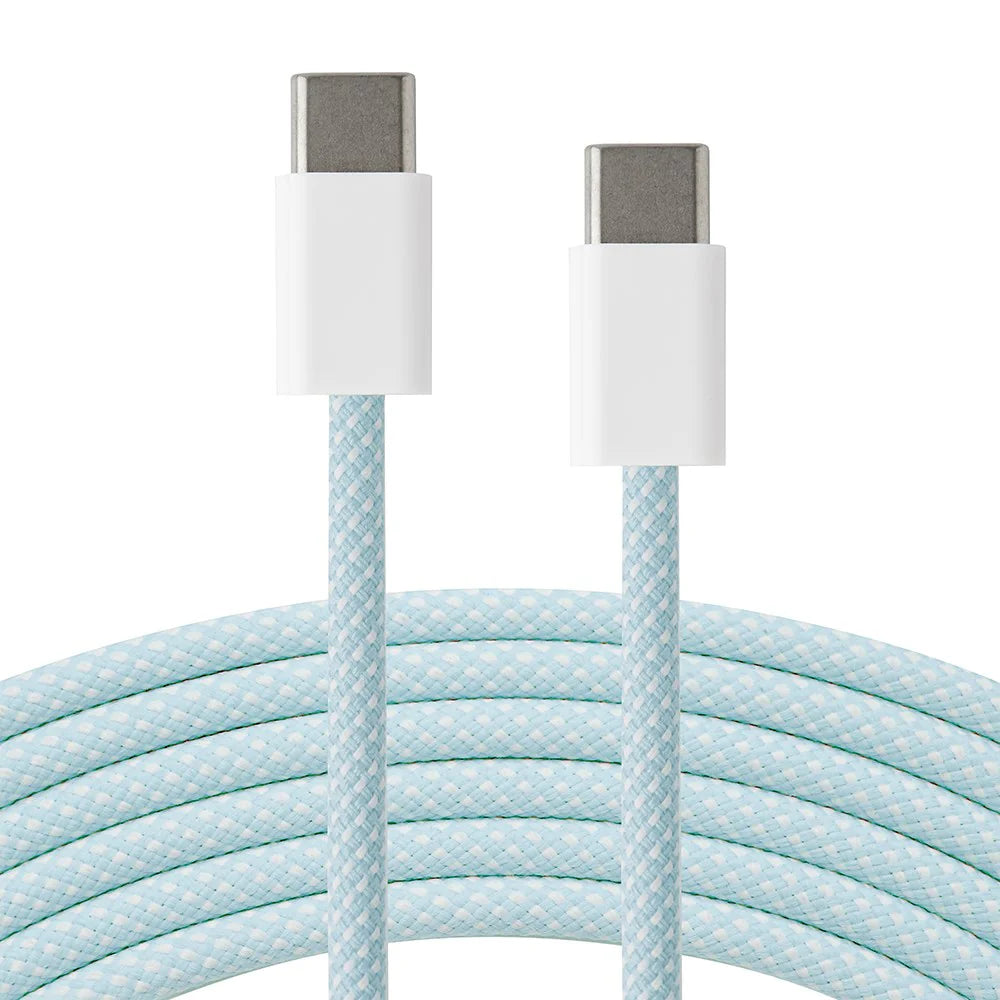 USB-C til USB-C kaðal PD 60W - 2 metrar - Blue