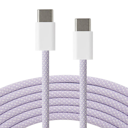 USB-C til USB-C kaðal PD 60W - 2 metrar - 7 ymiskir litir - NÝTT