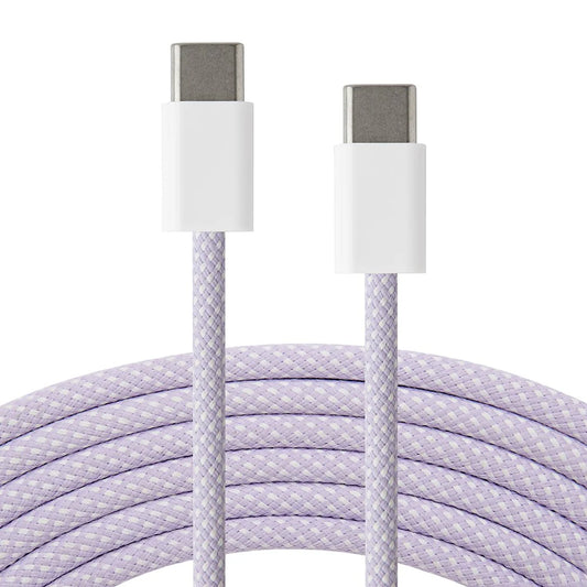 USB-C til USB-C kaðal PD 60W - 2 metrar - Purple