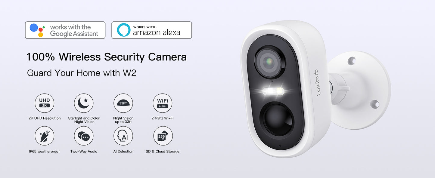 Laxihub W2 3MP Battery uttandura vakmyndatól - NÝTT