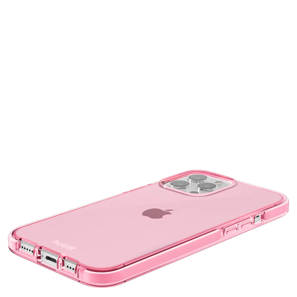 Cover til iPhone 14 Pro Max - Seethru - Bright Pink