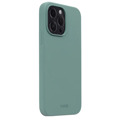 Cover til iPhone 14 Pro Max - Soft Touch Silikone Case - Moss Green