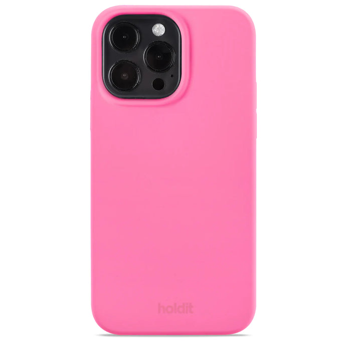 Cover til iPhone 14 Pro Max - Soft Touch Silikone Case - Bright Pink