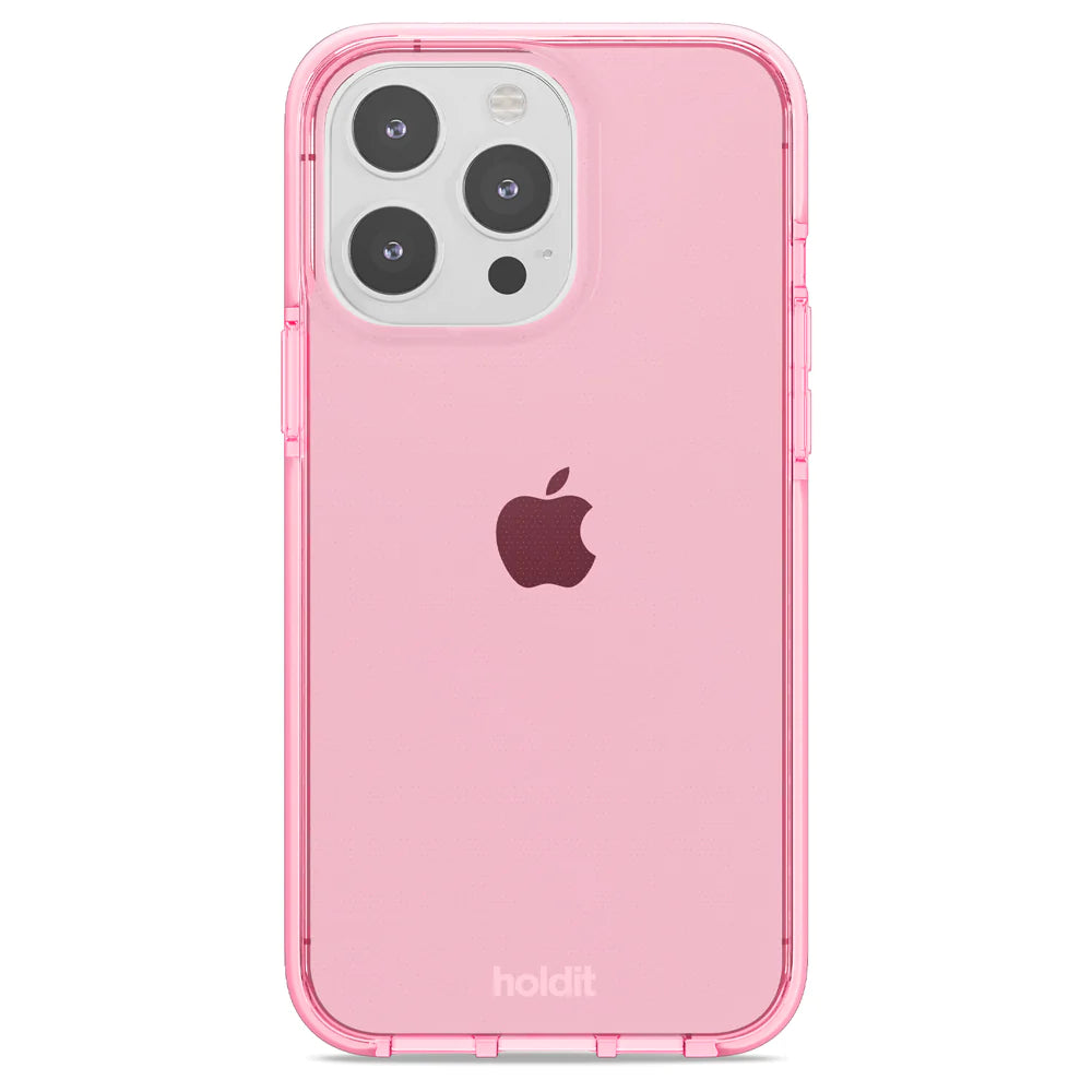 Cover til iPhone 14 Pro Max - Seethru - Bright Pink