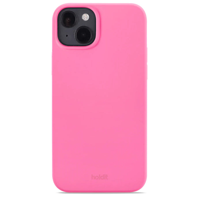 Cover til iPhone 14 Plus - Soft Touch Silikone Case - Bright Pink