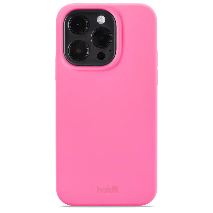 Cover til iPhone 14 Pro - Soft Touch Silikone Case - Bright Pink