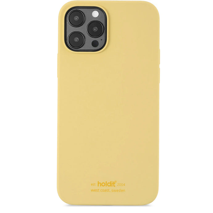 Cover til iPhone 12 Pro Max - Soft Touch Silikone Case - Silicone Yellow