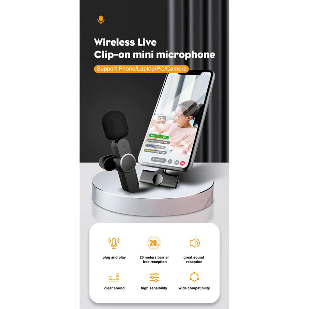 Lippa tráðleysar mikrofonir við lightning stikk - SPAR 10%