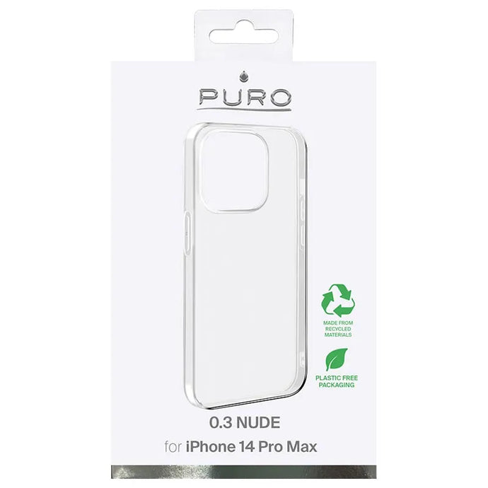 Cover til iPhone 14 Pro Max - Puro 0.3 transparent
