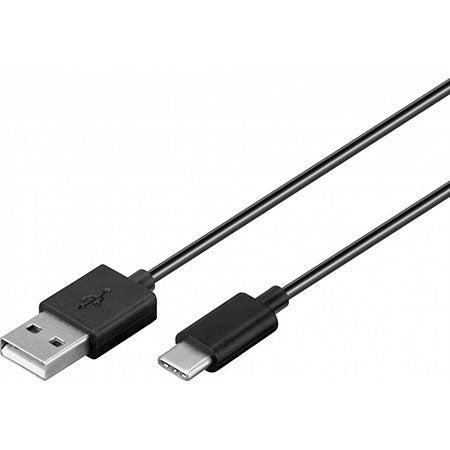 USB til USB-C kaðal - svartur - 1 metur